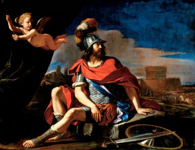 Marte con Cupido da Giovanni Francesco Barbieri